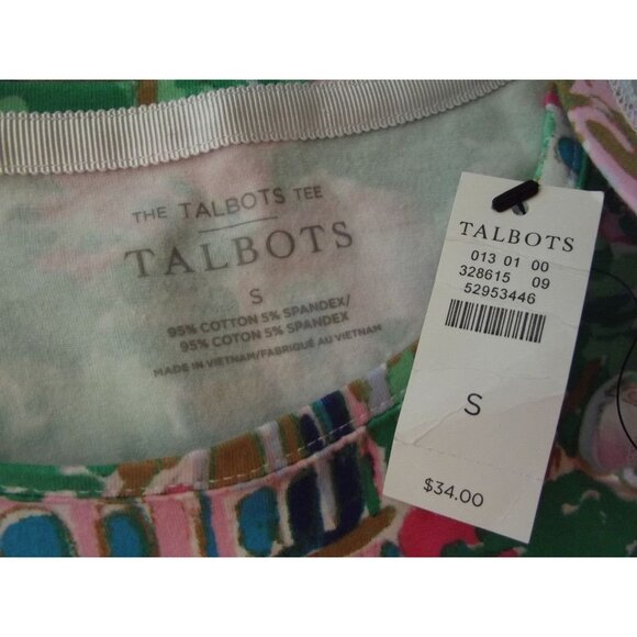 Talbots Tee Womens Size Small Italy Lake Como Destination Print the t-shirt top - Picture 3 of 10